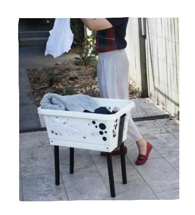 White Magic Laundry Basket On Legs