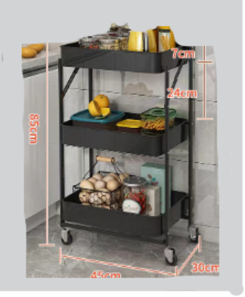 3 Layer Fold Kitchen Shelf