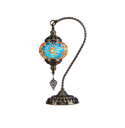 Turkish Mosiac Electric Lamp Swan Neck Large-10