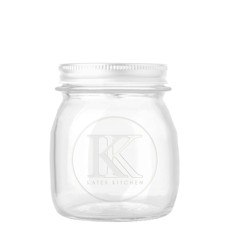 Kates Glass Jar, Preserving, 250ml, With Screw Metal Lid