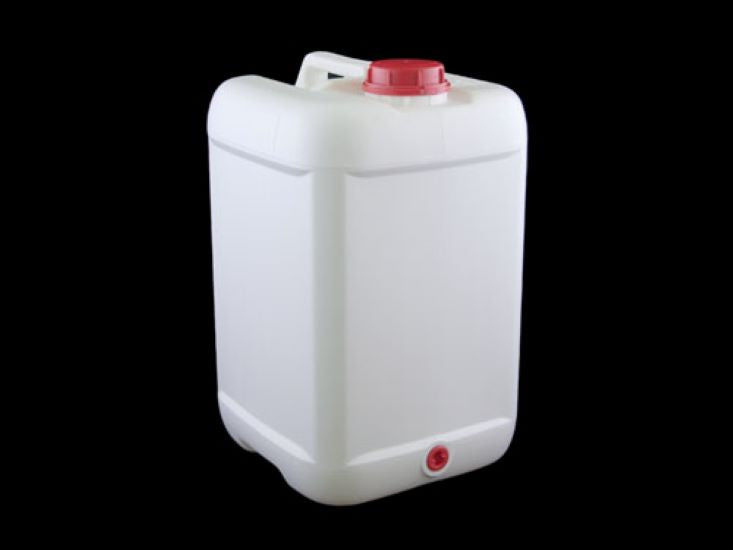 Jerry Can 25 Lit, White W Cap