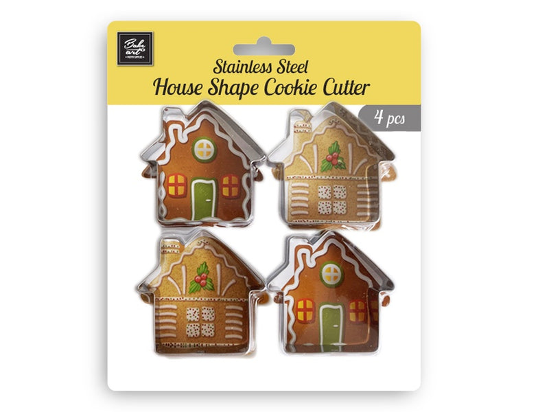 Bake Art Cookie Cutter House Shape Set of 4