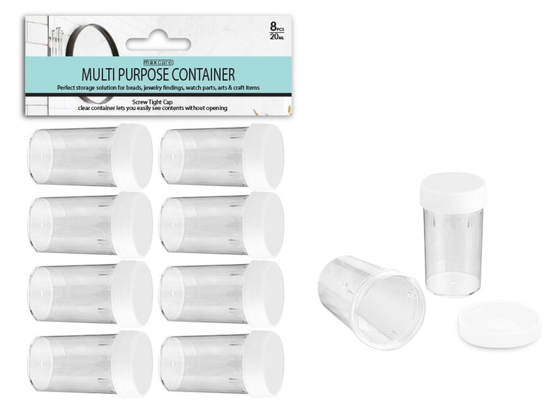 Multi Purpose Container 20ml Screw Top Pack of 8