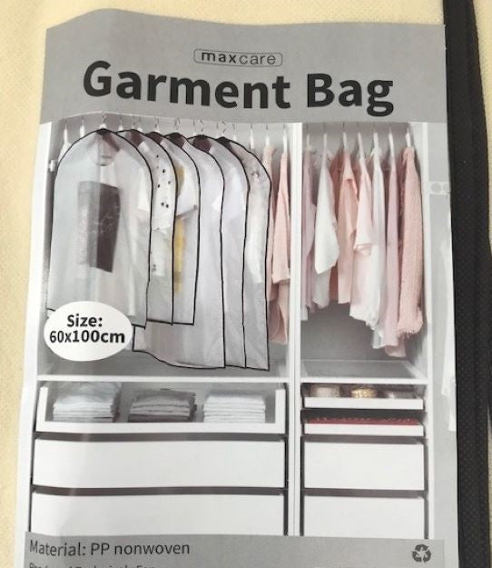 MC Garment Bag  60x100cm Silver/Beige