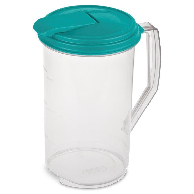 Sterilite Ultra Seal Round Jug 1.9L - Clear/Blue