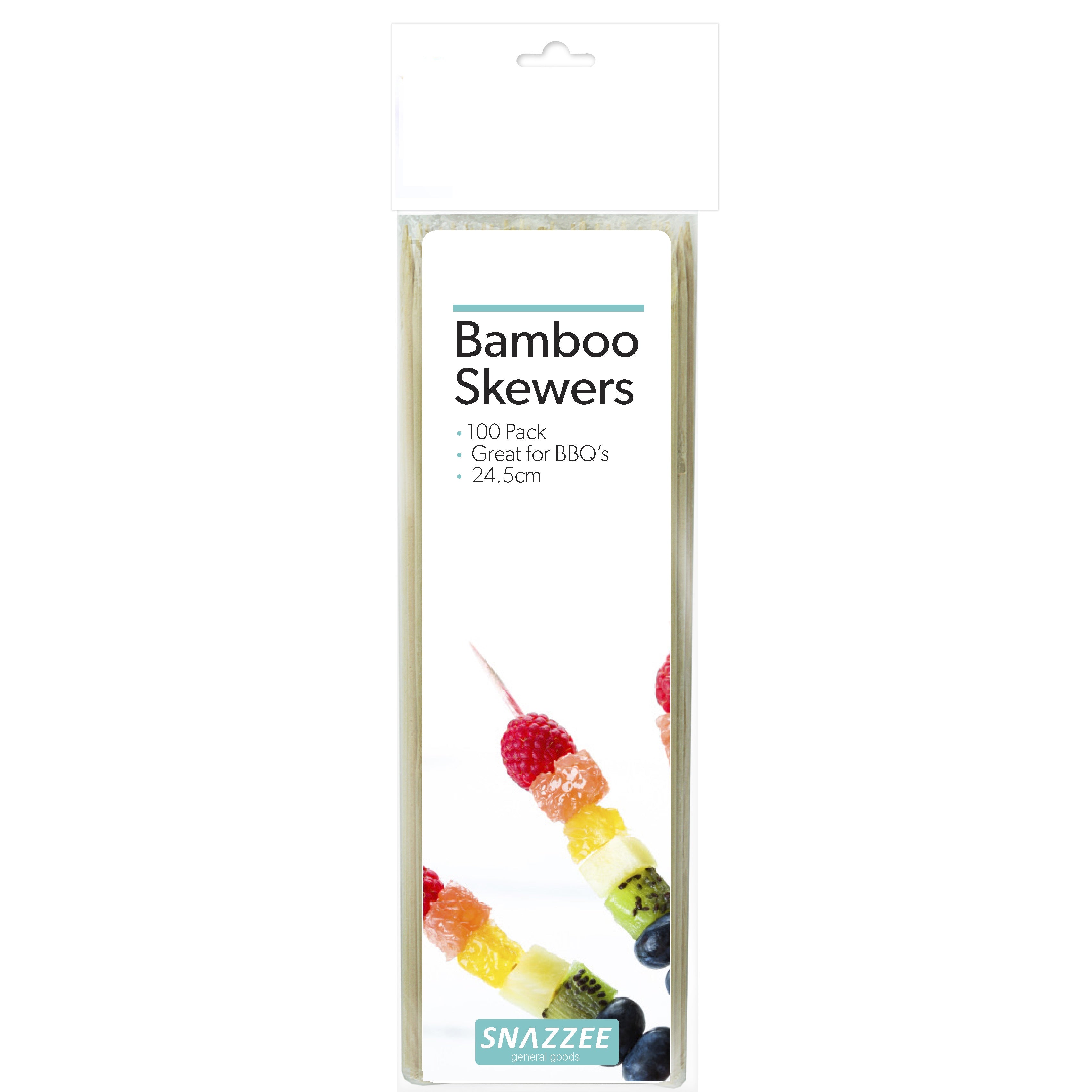 Snazzee Bamboo Skewers 100 Pce