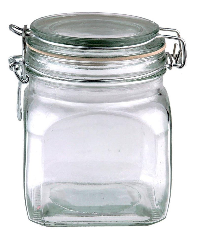 Kates Sq Glass Jar 750 ml