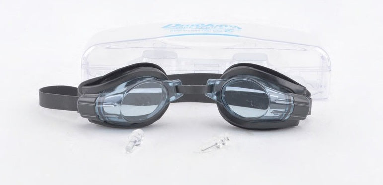 Swimming Goggles W Case & Earplugs