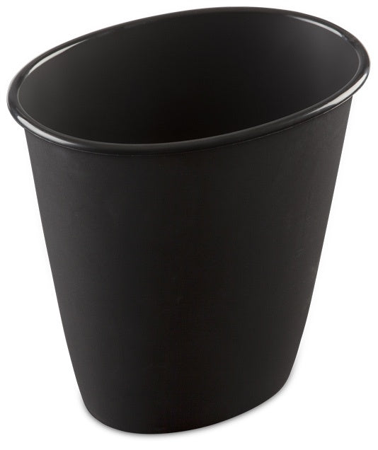 Sterilite Oval Vanity Waste Basket 5.7l- Black