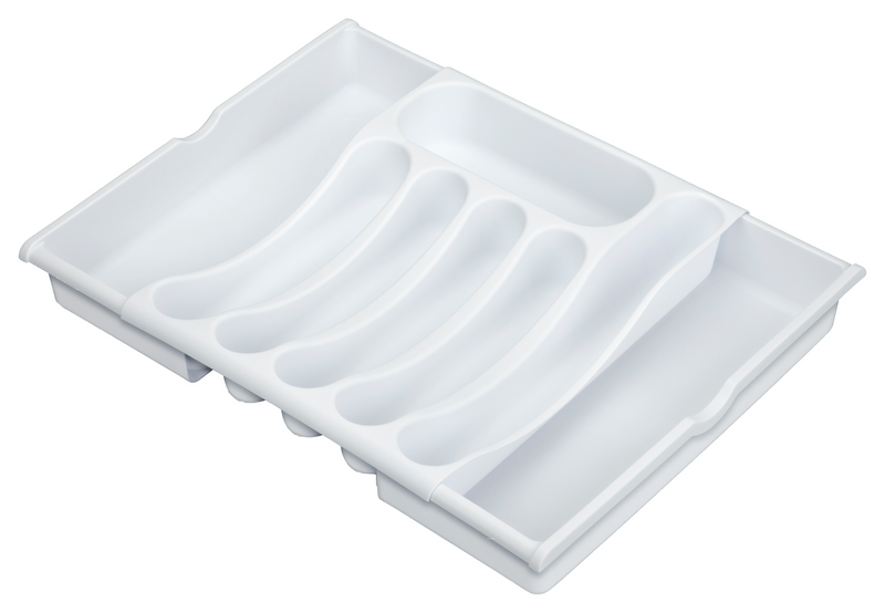 Expanding Cutlery Tray White