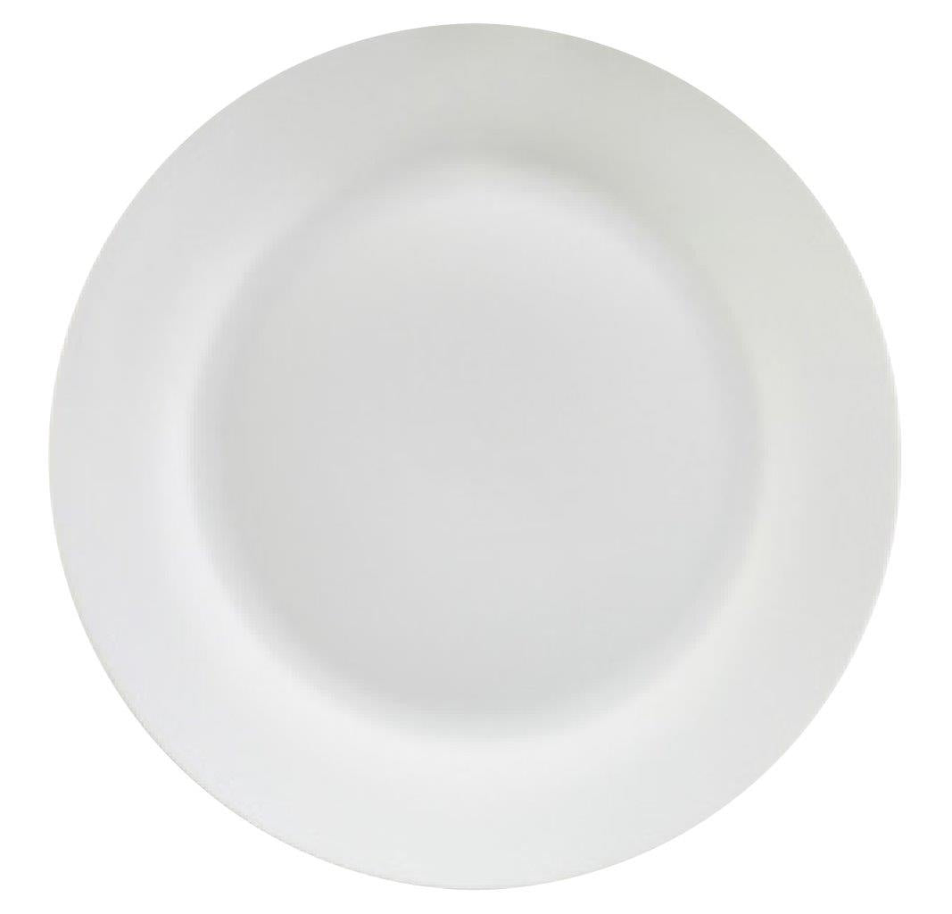 Round Dinner Plate Ceramic White 26.6cm