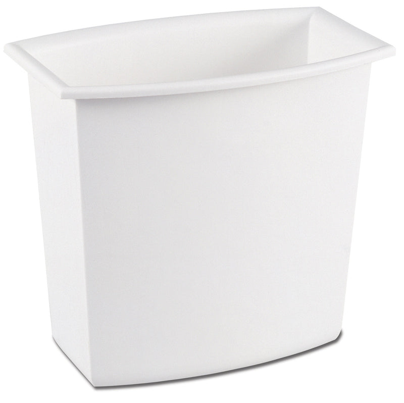 Waste Bin, 7.6 Lit, White or Black