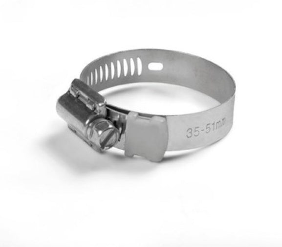 Hose Clamp, 1 1/2", 40-45mm, Stainless Steel
