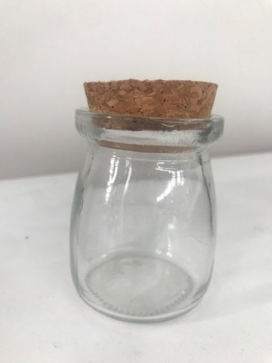 Glass Jar with Cork Lid, 100ml