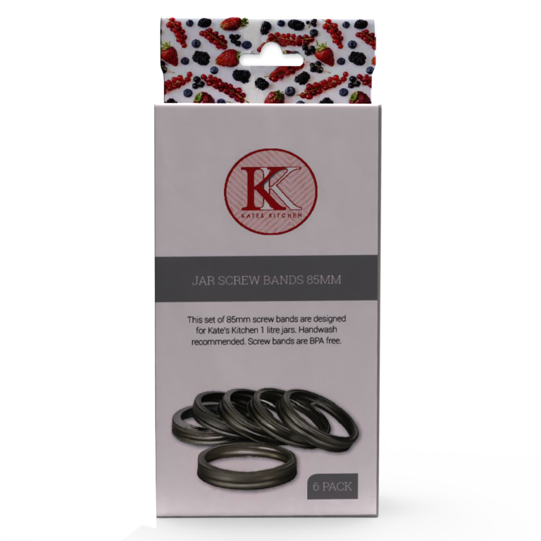 Kates Jar Screw Band 6 Pack 85mm