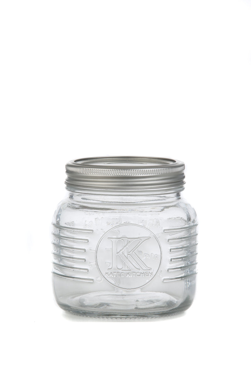 Kates 500ml Glass Jar with 2 Piece Lid