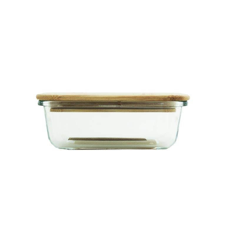 Glass Container 640ml with Bamboo Lid
