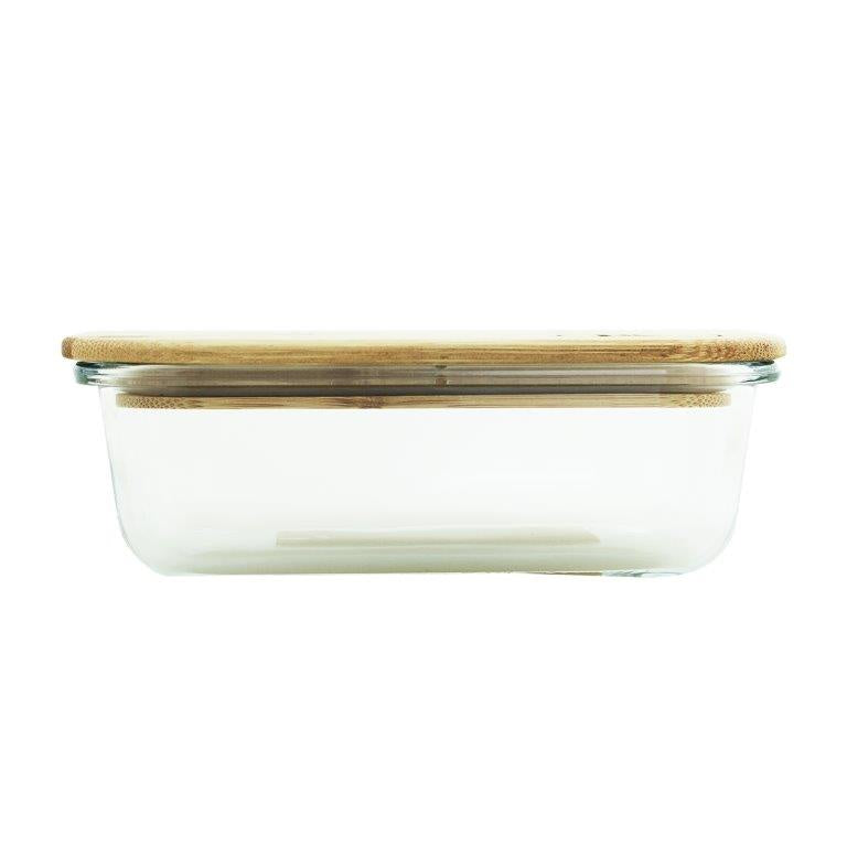 Glass Container 1050ml with Bamboo Lid
