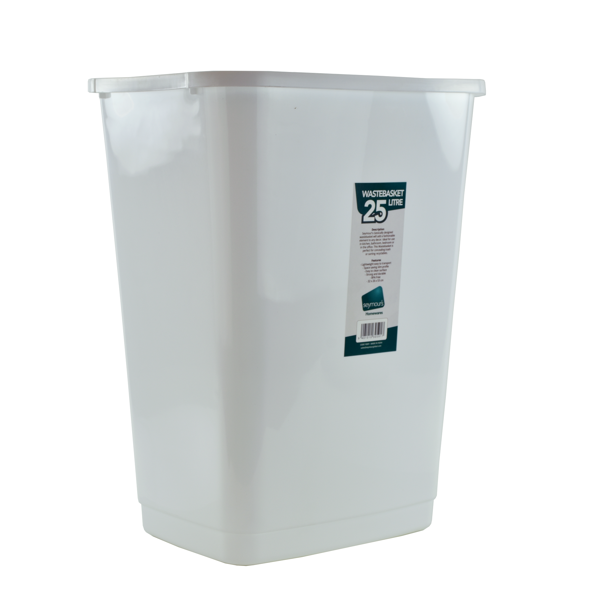 21.5l Rectangular Waste Bin NO LID!!