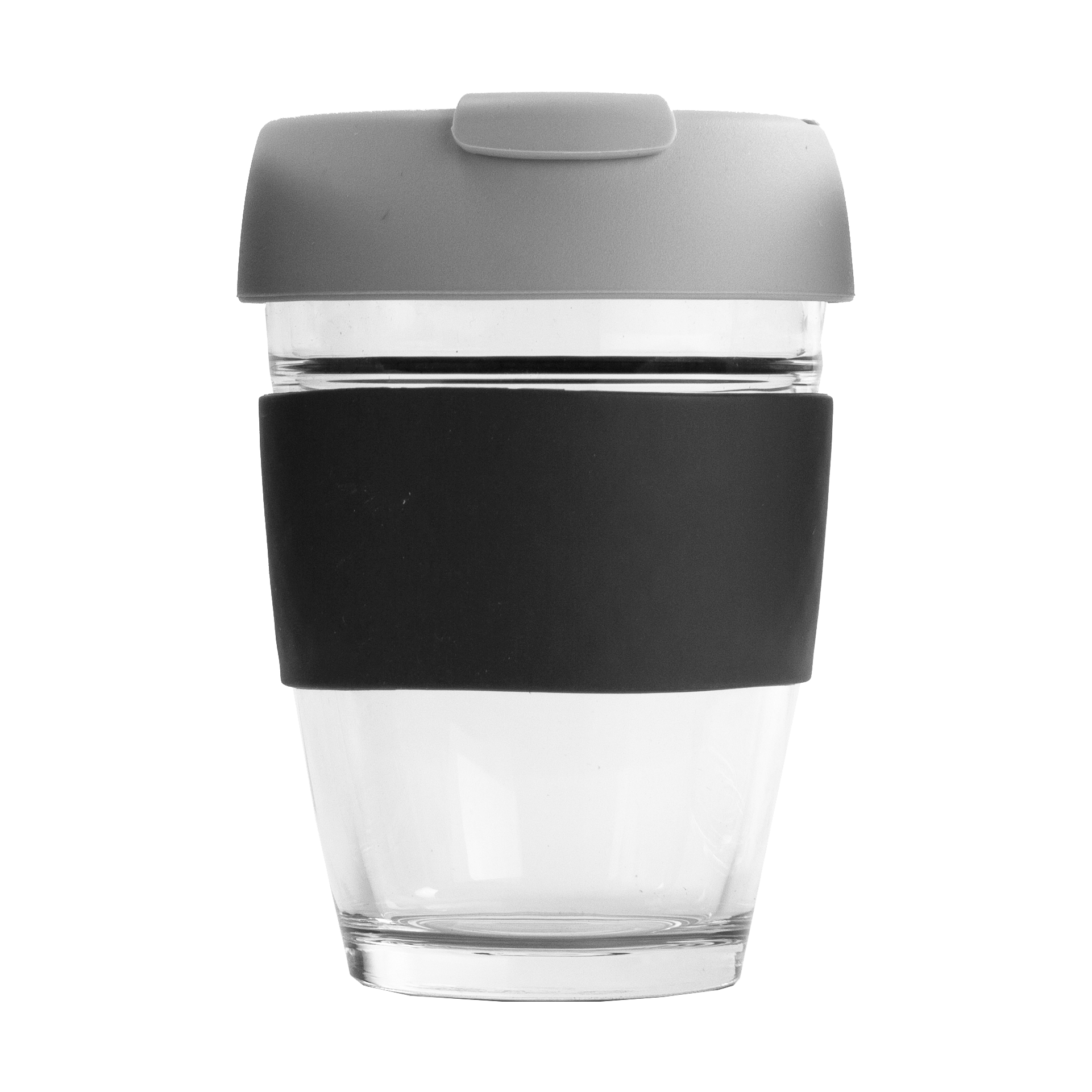 Glass Barista Buddy Cup 2Pc Lid 340ml