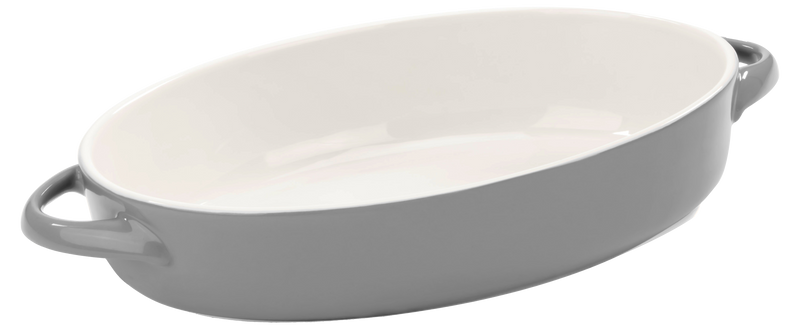 Stoneware Baker Oval 270 x 198 x 72mm Charcoal
