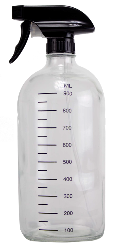 Glass Spray Bottle Med D75 x 210mm