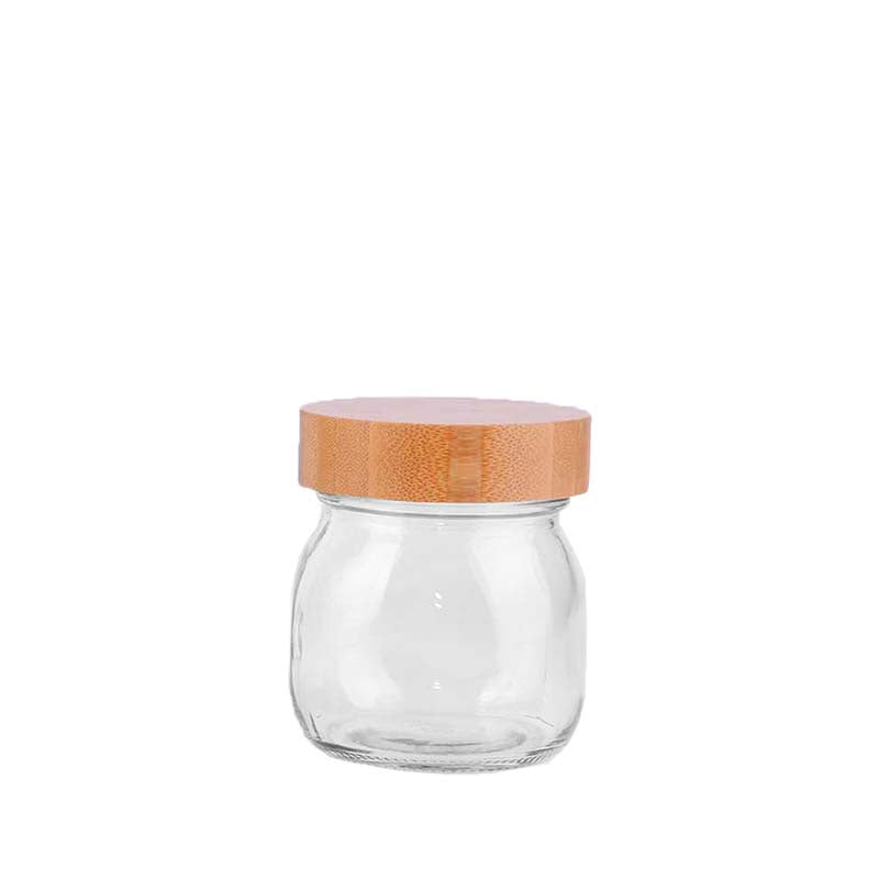 Kates 300ml Glass Jar With Bamboo Lid