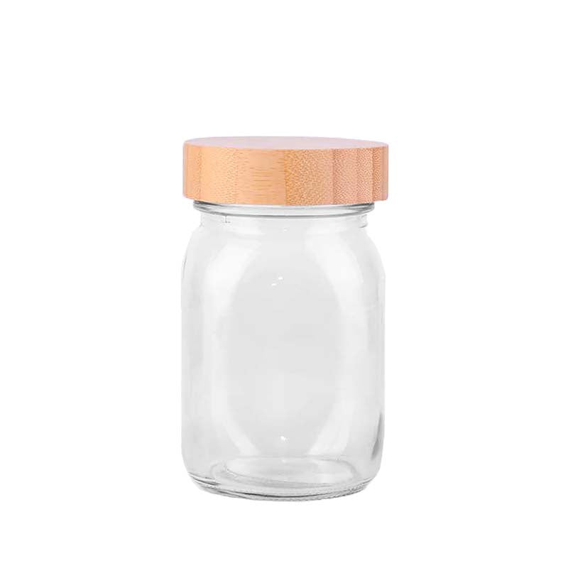 Kates 500ml Glass Jar With Bamboo Lid