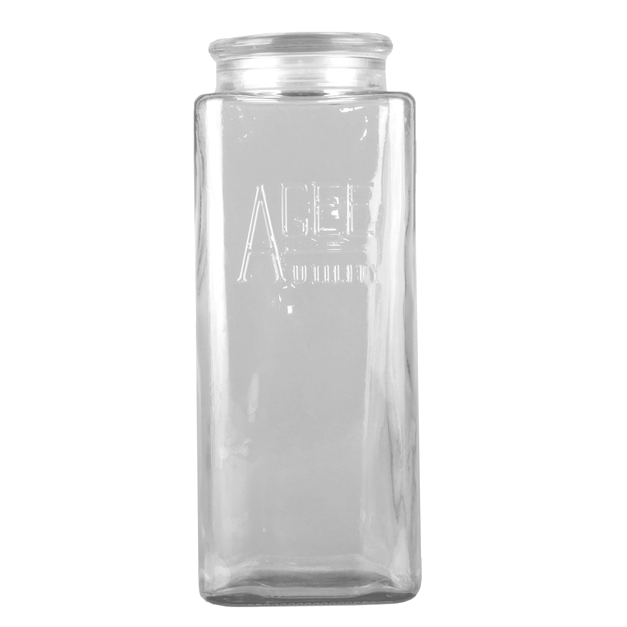 Agee 2.4l Embossed Jar And Lid