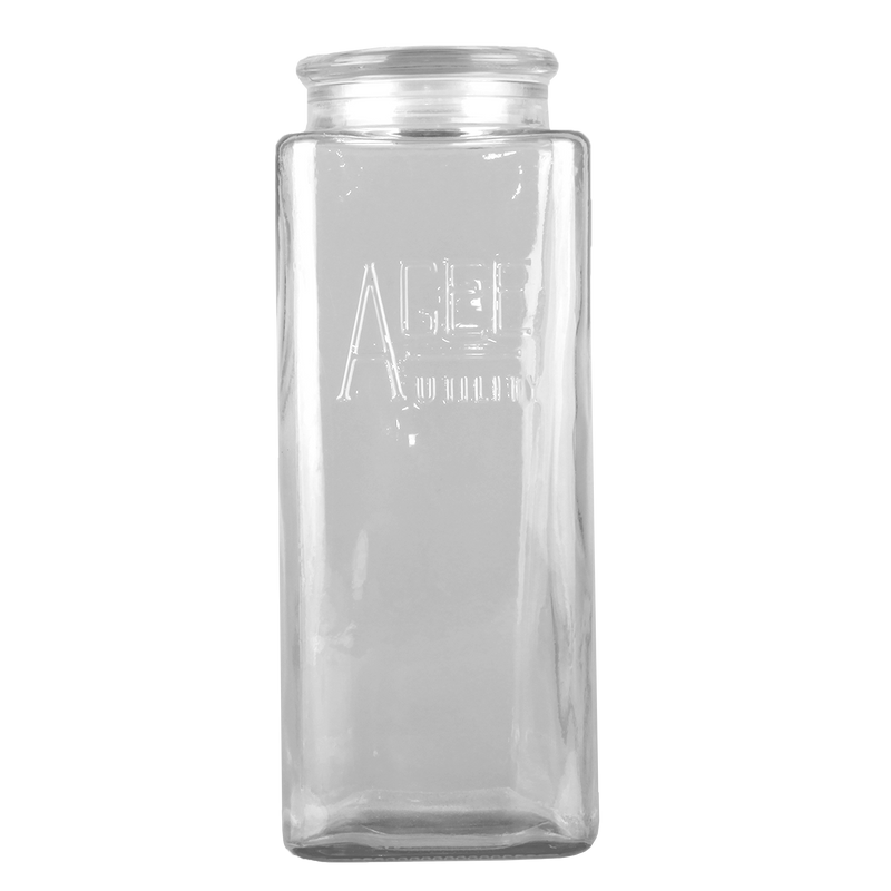 Agee 2.4l Embossed Jar And Lid