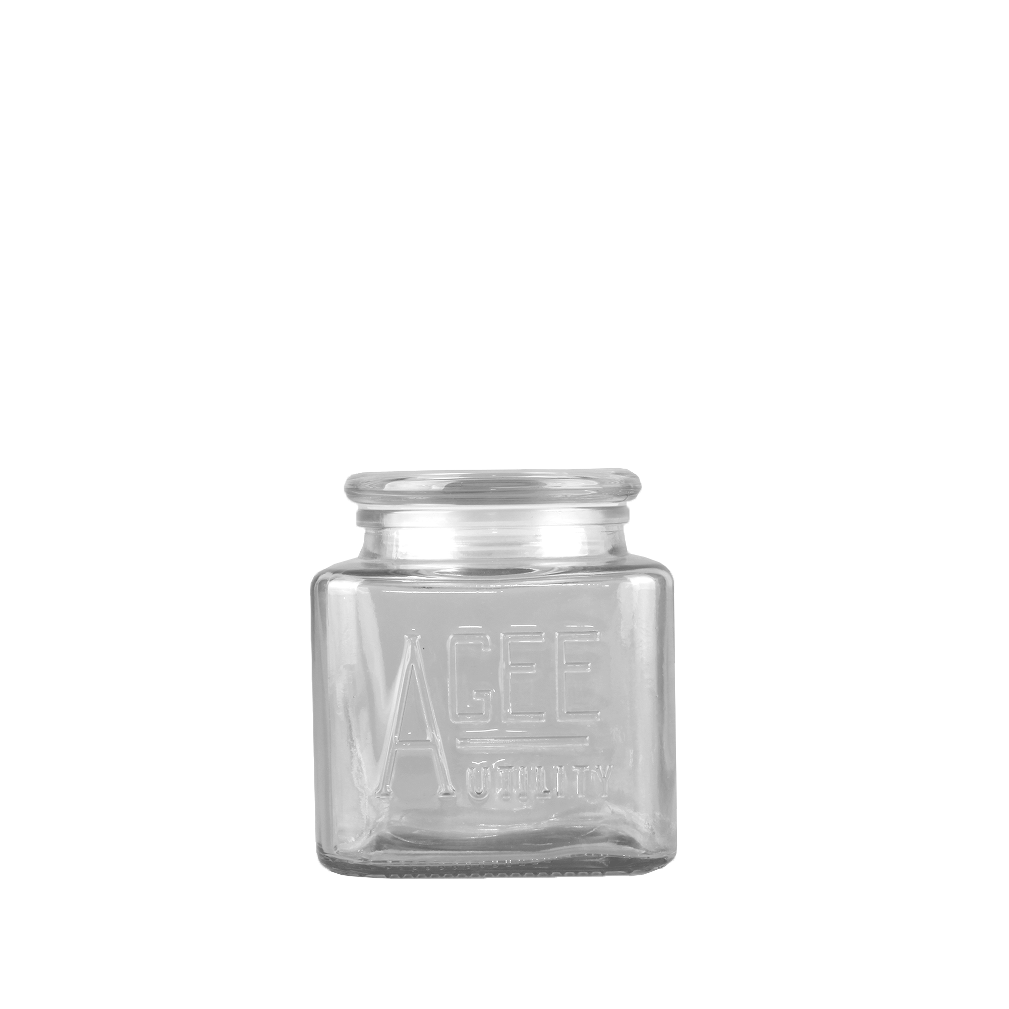 Agee 800ml Embossed Jar And Lid