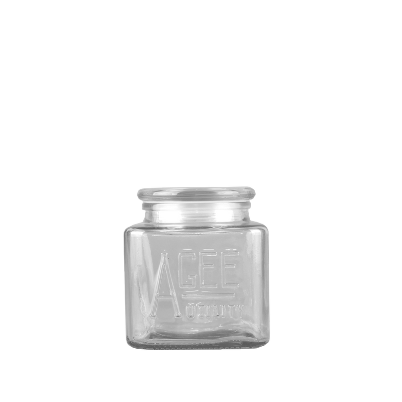 Agee 800ml Embossed Jar And Lid