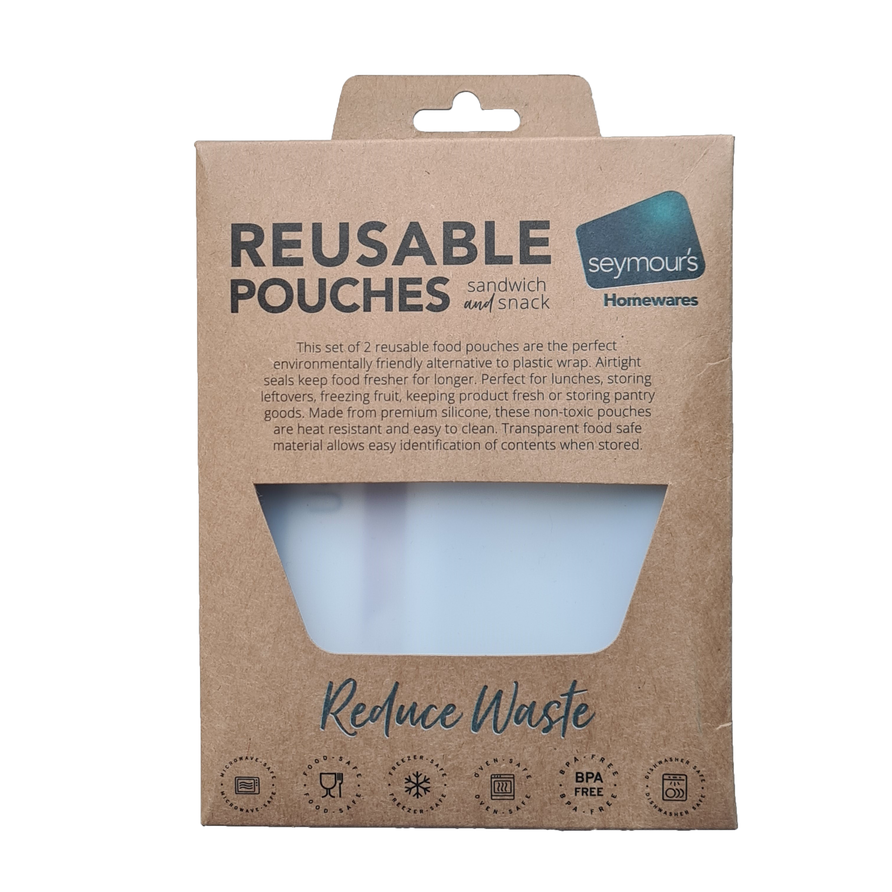 Seymours Silicone Pouch 2 Pack – 120ml & 700ml