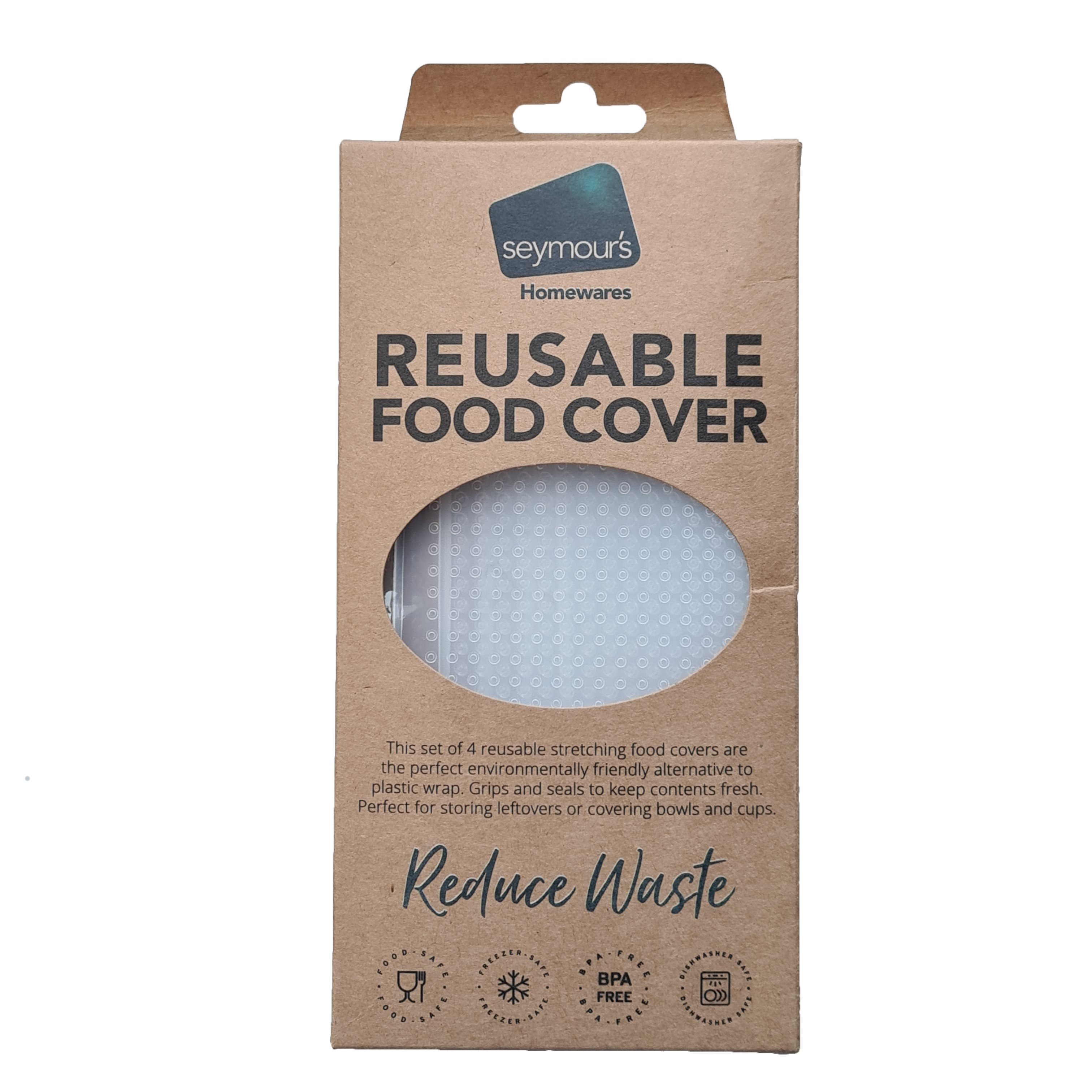 Silicone Flexi Food Cover 4pk
