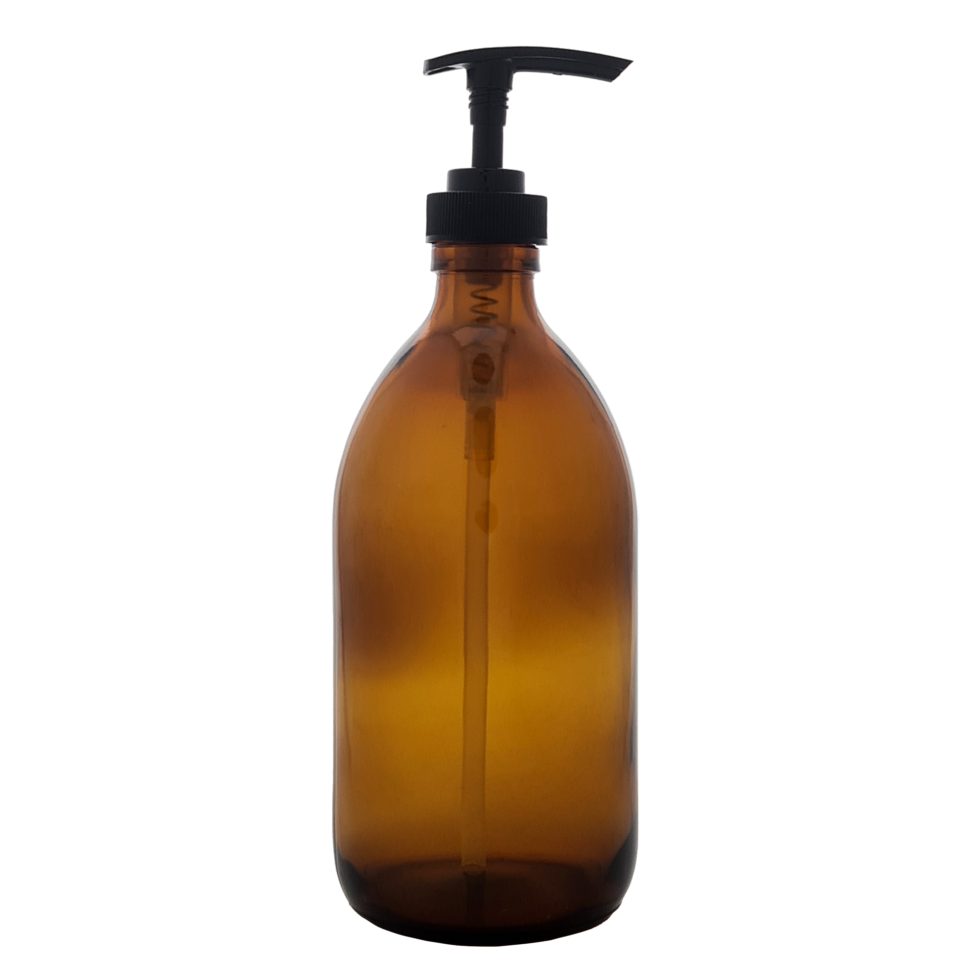 Kates Amber Glass Soap Bottle 500ml