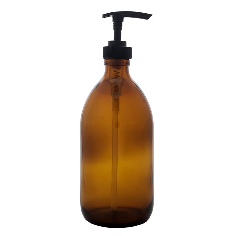 Amber Glass Soap Bottle 500ml
