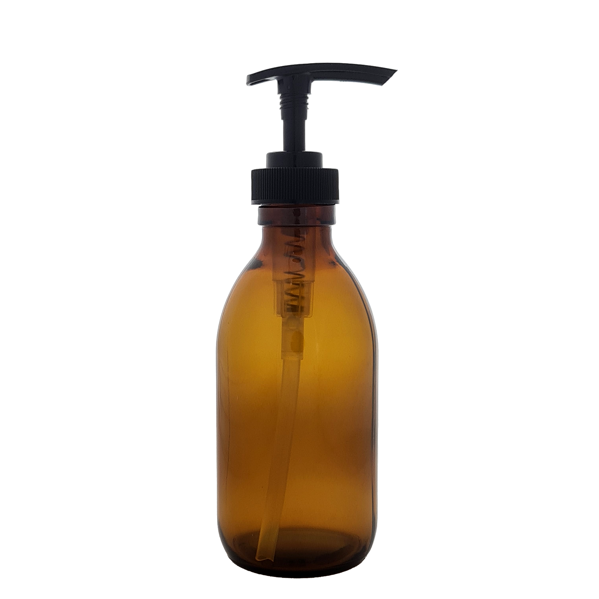 Kates Amber Glass Soap Bottle 300ml