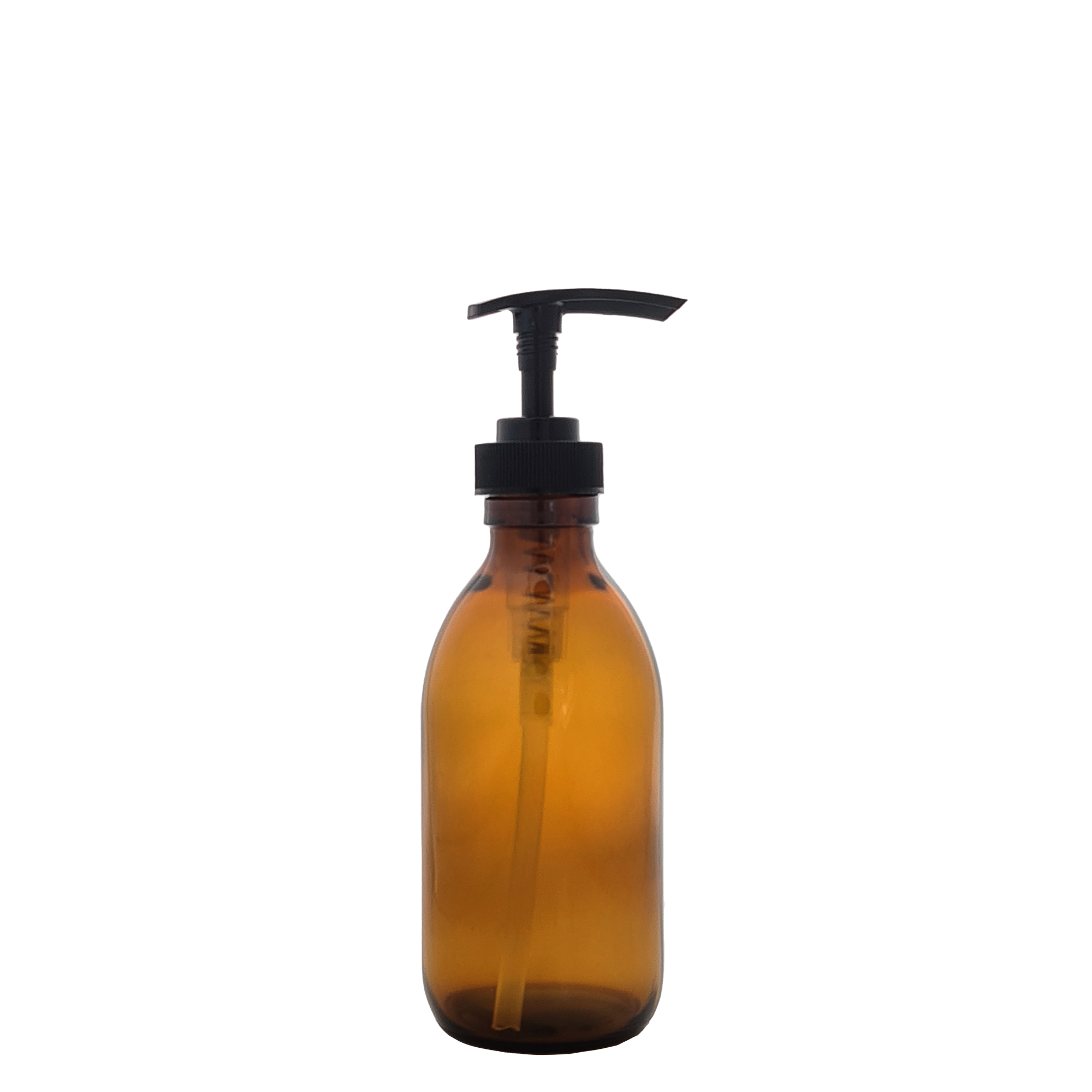 Kates Amber Glass Soap Bottle 200ml