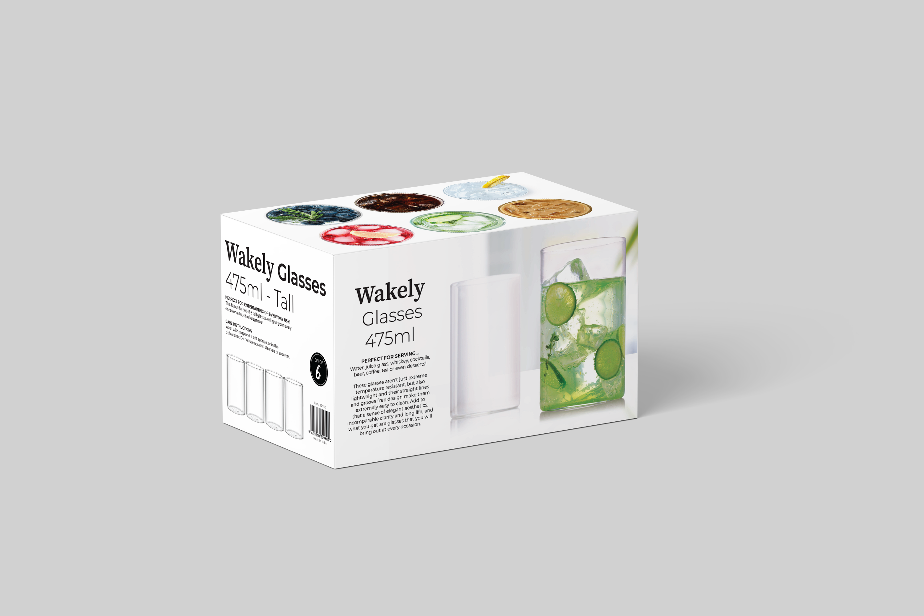 Wakely Glasses 475Ml Set of 6 – Payless Lifestyle