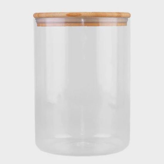 Kates Glass Canister with Bamboo Lid 3.5L
