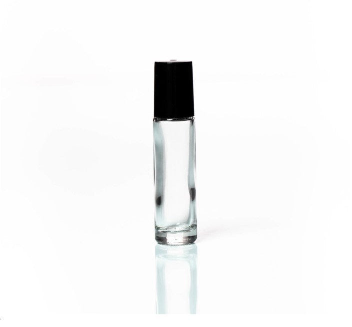 Clear Petra Glass Roller, Bottle 10ml W Lid