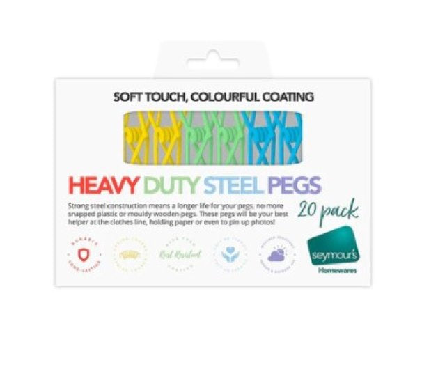 Seymours PVC Coated Steel Pegs 20 Pack