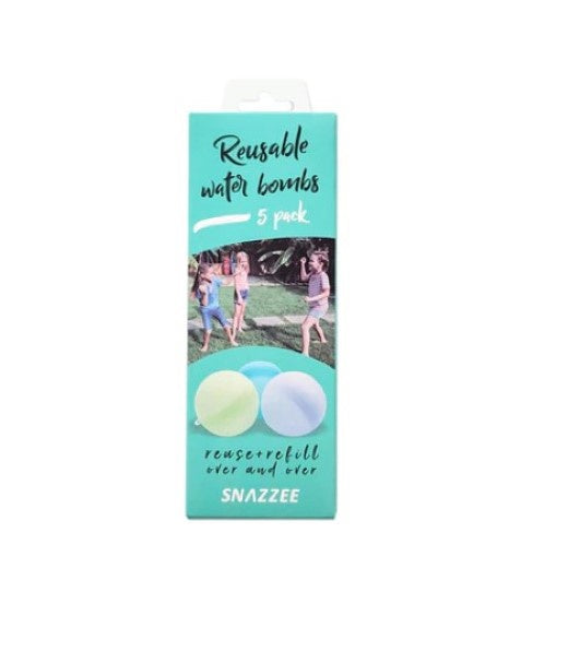 Snazzee Silicone Reusable Water Bombs 5pk