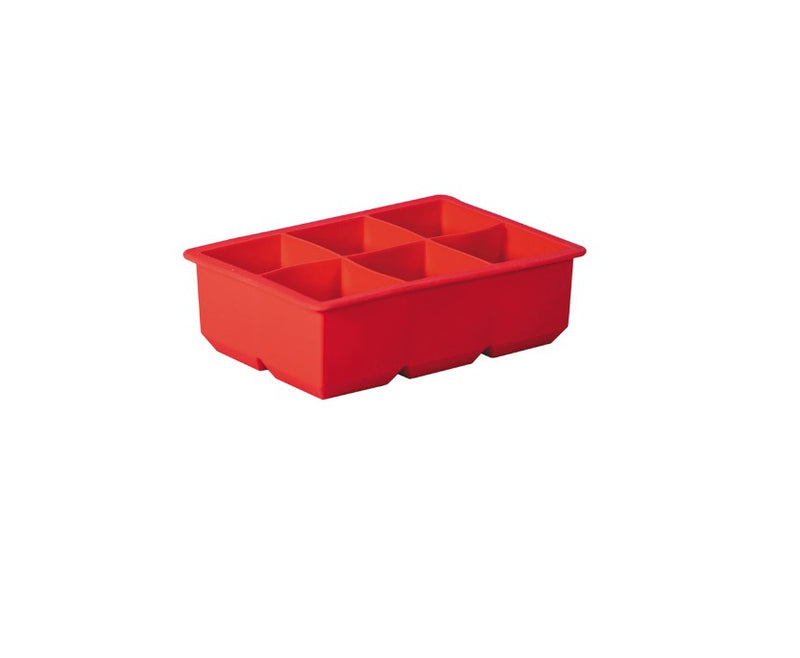 Avanti Silcone 6 Cup King Ice Cube Tray Red