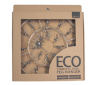 Eco Stainless Steel Peg Hanger Round