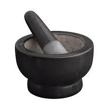 Avanti Marble Footed Mortar & Pestle Black