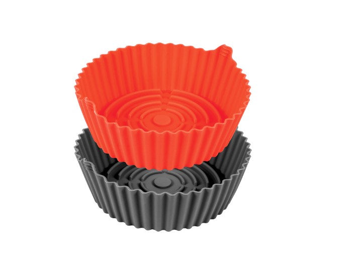 Avanti Airfryer Round Silicone Insert 23.5 x 22 x 7.5cm Set of 2