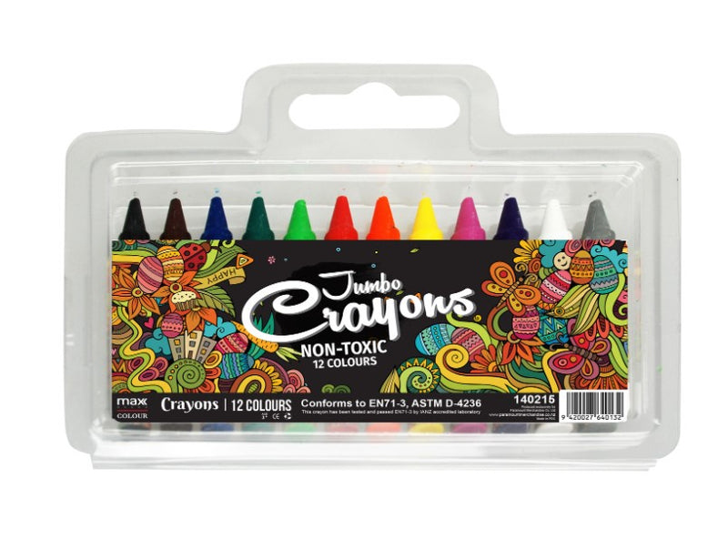 Colour Crayons  Jumbo (14x103mm)  x12pk