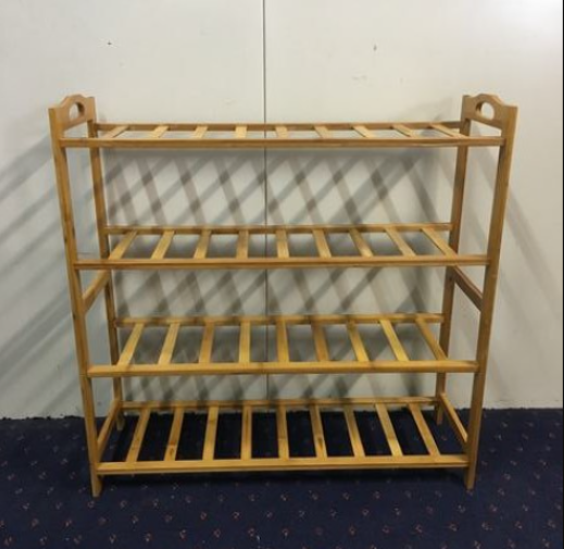 4 Tier Shoe Rack - Bamboo