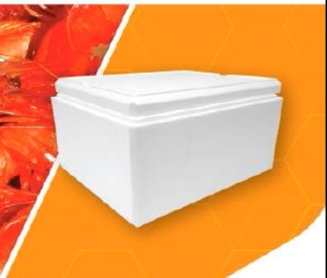 Polystyrene Box, Oyster Medium 20.7L